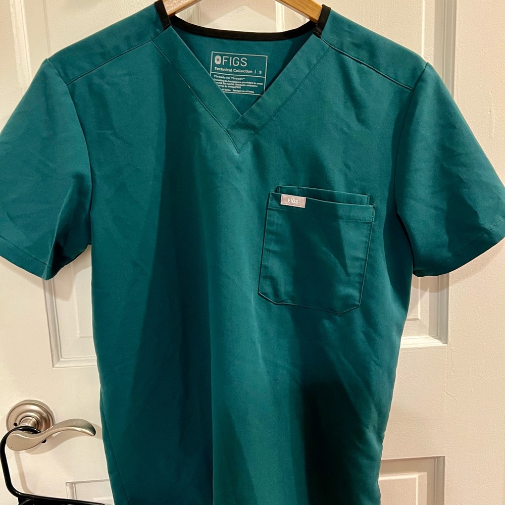 FIGs Scrub Set, Size S, Forrest Green